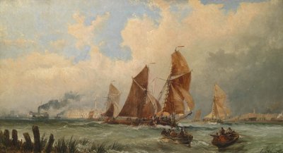 Ships at the Port of Portsmouth by Claude T. Stanfield Moore